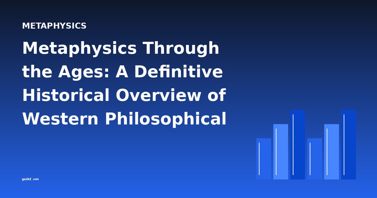 Metaphysics Through the Ages: A Definitive Historical Overview of Western Philosophical Inquiry