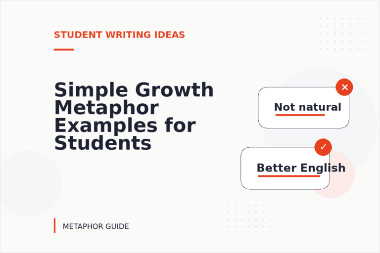 Simple Growth Metaphor Examples for Students