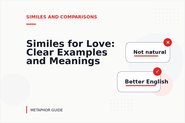 Similes for Love: Clear Examples and Meanings Similes for Love: Clear Examples and Meanings
